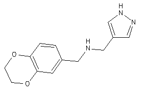 2,3-dihydro-1,4-benzodioxin-7-ylmethyl(1H-pyrazol-4-ylmethyl)amine