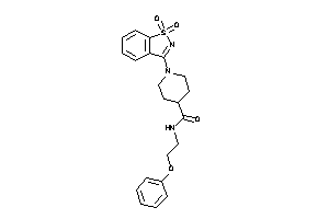 1-(1,1-diketo-1,2-benzothiazol-3-yl)-N-(2-phenoxyethyl)isonipecotamide