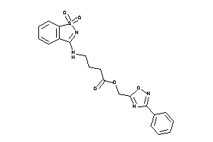 4-[(1,1-diketo-1,2-benzothiazol-3-yl)amino]butyric Acid (3-phenyl-1,2,4-oxadiazol-5-yl)methyl Ester