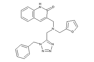 3-[[(1-benzyltetrazol-5-yl)methyl-(2-furfuryl)amino]methyl]carbostyril