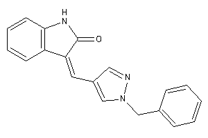 Image of 3-[(1-benzylpyrazol-4-yl)methylene]oxindole