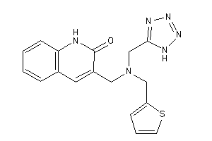 3-[[1H-tetrazol-5-ylmethyl(2-thenyl)amino]methyl]carbostyril