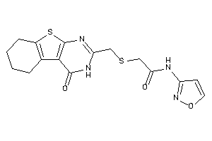 N-isoxazol-3-yl-2-[(4-keto-5,6,7,8-tetrahydro-3H-benzothiopheno[2,3-d]pyrimidin-2-yl)methylthio]acetamide