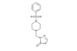 Image of 3-[(4-besylpiperazino)methyl]-1,3,4-oxadiazole-2-thione