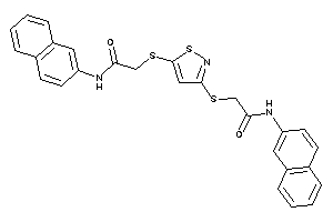 2-[[5-[[2-keto-2-(2-naphthylamino)ethyl]thio]isothiazol-3-yl]thio]-N-(2-naphthyl)acetamide