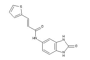 N-(2-keto-1,3-dihydrobenzimidazol-5-yl)-3-(2-thienyl)acrylamide