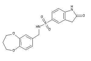 N-(3,4-dihydro-2H-1,5-benzodioxepin-7-ylmethyl)-2-keto-indoline-5-sulfonamide