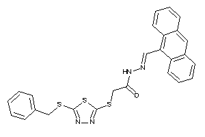 N-(9-anthrylmethyleneamino)-2-[[5-(benzylthio)-1,3,4-thiadiazol-2-yl]thio]acetamide
