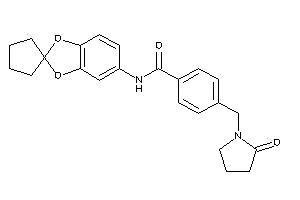 4-[(2-ketopyrrolidino)methyl]-N-spiro[1,3-benzodioxole-2,1'-cyclopentane]-5-yl-benzamide