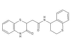 2-(3-keto-4H-1,4-benzothiazin-2-yl)-N-thiochroman-4-yl-acetamide