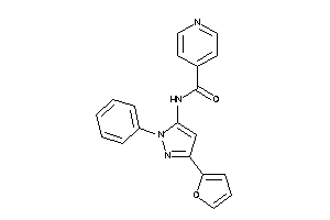 N-[5-(2-furyl)-2-phenyl-pyrazol-3-yl]isonicotinamide
