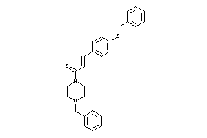 3-(4-benzoxyphenyl)-1-(4-benzylpiperazino)prop-2-en-1-one