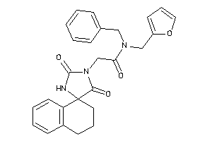 N-benzyl-2-(2,5-diketospiro[imidazolidine-4,1'-tetralin]-1-yl)-N-(2-furfuryl)acetamide