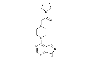 2-[4-(1H-pyrazolo[3,4-d]pyrimidin-4-yl)piperazino]-1-pyrrolidino-ethanone