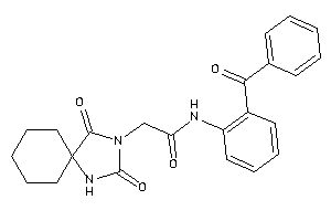 N-(2-benzoylphenyl)-2-(2,4-diketo-1,3-diazaspiro[4.5]decan-3-yl)acetamide