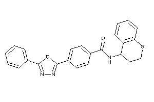 4-(5-phenyl-1,3,4-oxadiazol-2-yl)-N-thiochroman-4-yl-benzamide