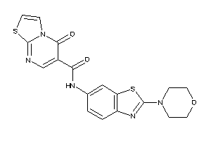 5-keto-N-(2-morpholino-1,3-benzothiazol-6-yl)thiazolo[3,2-a]pyrimidine-6-carboxamide