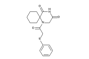 1-[2-(phenylthio)acetyl]-1,4-diazaspiro[5.5]undecane-3,5-quinone