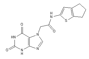 N-(5,6-dihydro-4H-cyclopenta[b]thiophen-2-yl)-2-(2,6-diketo-3H-purin-7-yl)acetamide