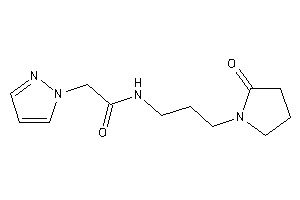 N-[3-(2-ketopyrrolidino)propyl]-2-pyrazol-1-yl-acetamide