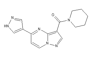 Piperidino-[5-(1H-pyrazol-4-yl)pyrazolo[1,5-a]pyrimidin-3-yl]methanone