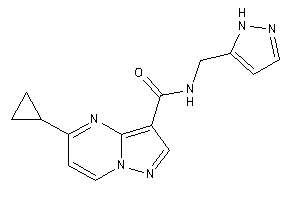 5-cyclopropyl-N-(1H-pyrazol-5-ylmethyl)pyrazolo[1,5-a]pyrimidine-3-carboxamide