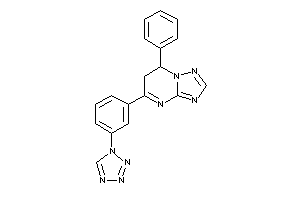 Image of 7-phenyl-5-[3-(tetrazol-1-yl)phenyl]-6,7-dihydro-[1,2,4]triazolo[1,5-a]pyrimidine