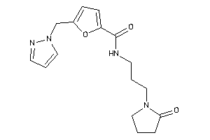 N-[3-(2-ketopyrrolidino)propyl]-5-(pyrazol-1-ylmethyl)-2-furamide