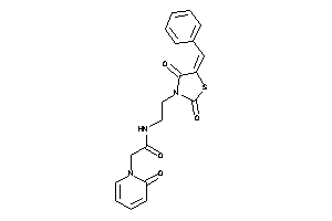 N-[2-(5-benzal-2,4-diketo-thiazolidin-3-yl)ethyl]-2-(2-keto-1-pyridyl)acetamide