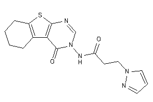 N-(4-keto-5,6,7,8-tetrahydrobenzothiopheno[2,3-d]pyrimidin-3-yl)-3-pyrazol-1-yl-propionamide