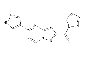 Pyrazol-1-yl-[5-(1H-pyrazol-4-yl)pyrazolo[1,5-a]pyrimidin-2-yl]methanone