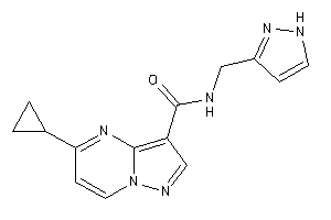 5-cyclopropyl-N-(1H-pyrazol-3-ylmethyl)pyrazolo[1,5-a]pyrimidine-3-carboxamide