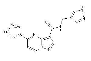 5-(1H-pyrazol-4-yl)-N-(1H-pyrazol-4-ylmethyl)pyrazolo[1,5-a]pyrimidine-3-carboxamide