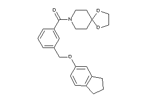 1,4-dioxa-8-azaspiro[4.5]decan-8-yl-[3-(indan-5-yloxymethyl)phenyl]methanone