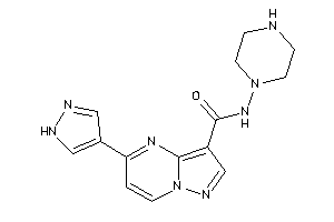 N-piperazino-5-(1H-pyrazol-4-yl)pyrazolo[1,5-a]pyrimidine-3-carboxamide