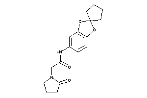 2-(2-ketopyrrolidino)-N-spiro[1,3-benzodioxole-2,1'-cyclopentane]-5-yl-acetamide