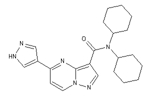 N,N-dicyclohexyl-5-(1H-pyrazol-4-yl)pyrazolo[1,5-a]pyrimidine-3-carboxamide