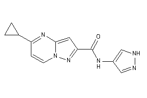 5-cyclopropyl-N-(1H-pyrazol-4-yl)pyrazolo[1,5-a]pyrimidine-2-carboxamide