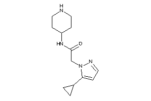 2-(5-cyclopropylpyrazol-1-yl)-N-(4-piperidyl)acetamide