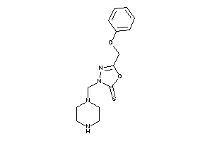 5-(phenoxymethyl)-3-(piperazinomethyl)-1,3,4-oxadiazole-2-thione