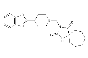 3-[[4-(1,3-benzoxazol-2-yl)piperidino]methyl]-1,3-diazaspiro[4.6]undecane-2,4-quinone