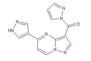 Pyrazol-1-yl-[5-(1H-pyrazol-4-yl)pyrazolo[1,5-a]pyrimidin-3-yl]methanone