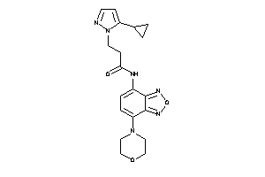 3-(5-cyclopropylpyrazol-1-yl)-N-(7-morpholinobenzofurazan-4-yl)propionamide