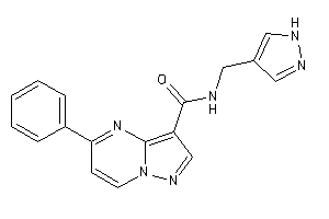 5-phenyl-N-(1H-pyrazol-4-ylmethyl)pyrazolo[1,5-a]pyrimidine-3-carboxamide