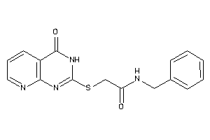 Image of N-benzyl-2-[(4-keto-3H-pyrido[2,3-d]pyrimidin-2-yl)thio]acetamide