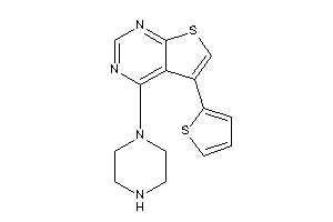 4-piperazino-5-(2-thienyl)thieno[2,3-d]pyrimidine