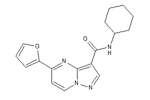 N-cyclohexyl-5-(2-furyl)pyrazolo[1,5-a]pyrimidine-3-carboxamide