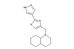 4-(3,4,4a,5,6,7,8,8a-octahydro-2H-quinolin-1-ylmethyl)-2-(1H-pyrazol-4-yl)thiazole