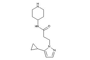 3-(5-cyclopropylpyrazol-1-yl)-N-(4-piperidyl)propionamide