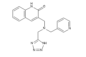 3-[[3-pyridylmethyl(1H-tetrazol-5-ylmethyl)amino]methyl]carbostyril